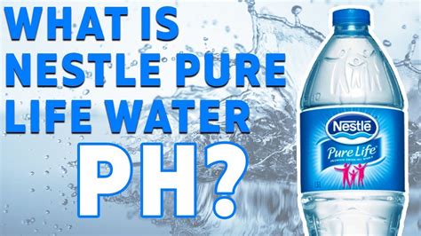 nestle pure life water ph